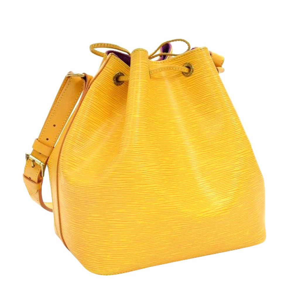 Louis Vuitton Vintage Yellow Epi Leather NOE Petit Shoulder Bag