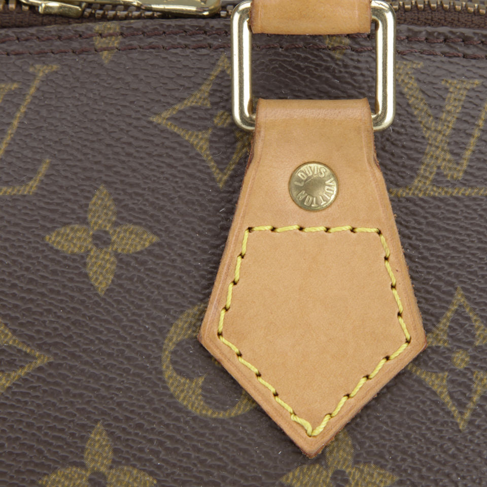 Louis Vuitton Vintage Leather Alma Bowler Bag - Brown