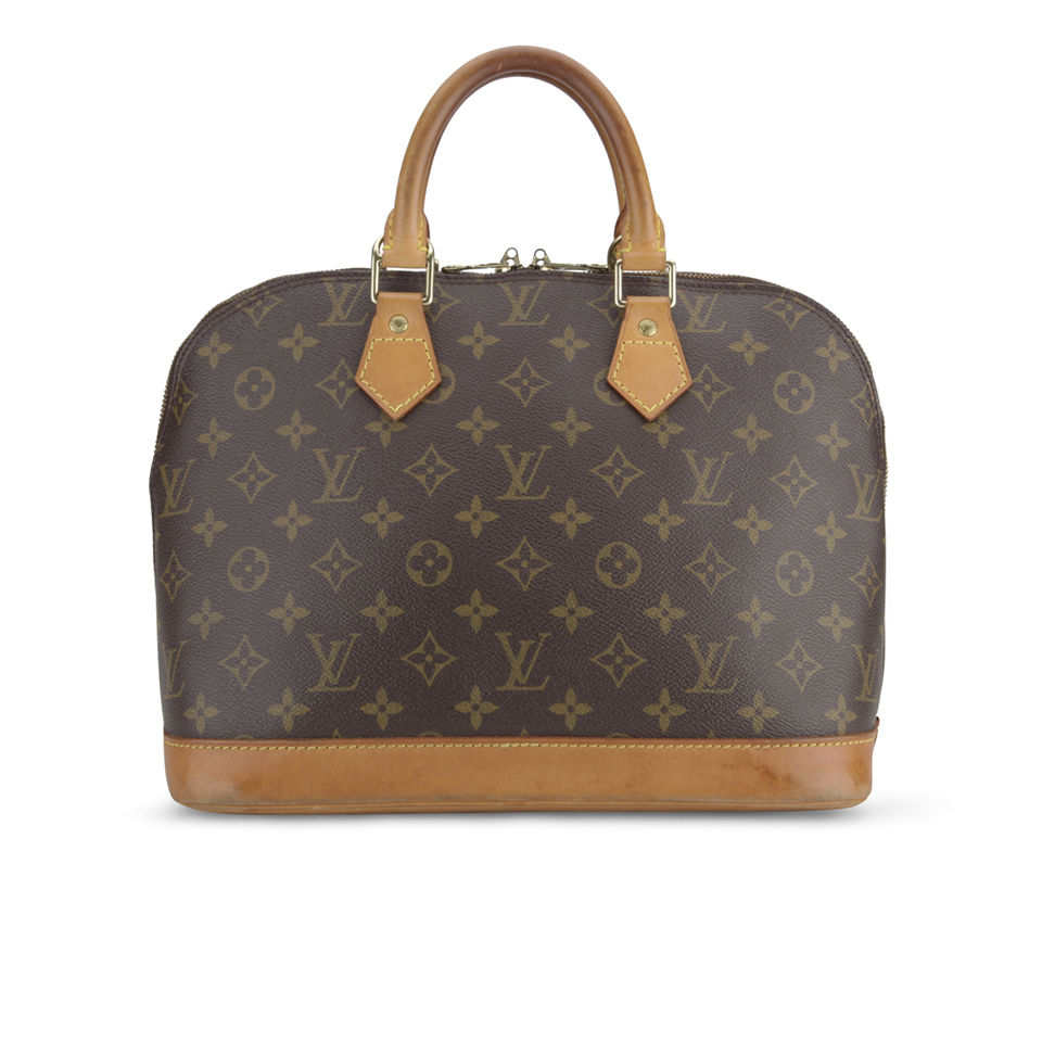 Louis Vuitton Vintage Leather Alma Bowler Bag - Brown