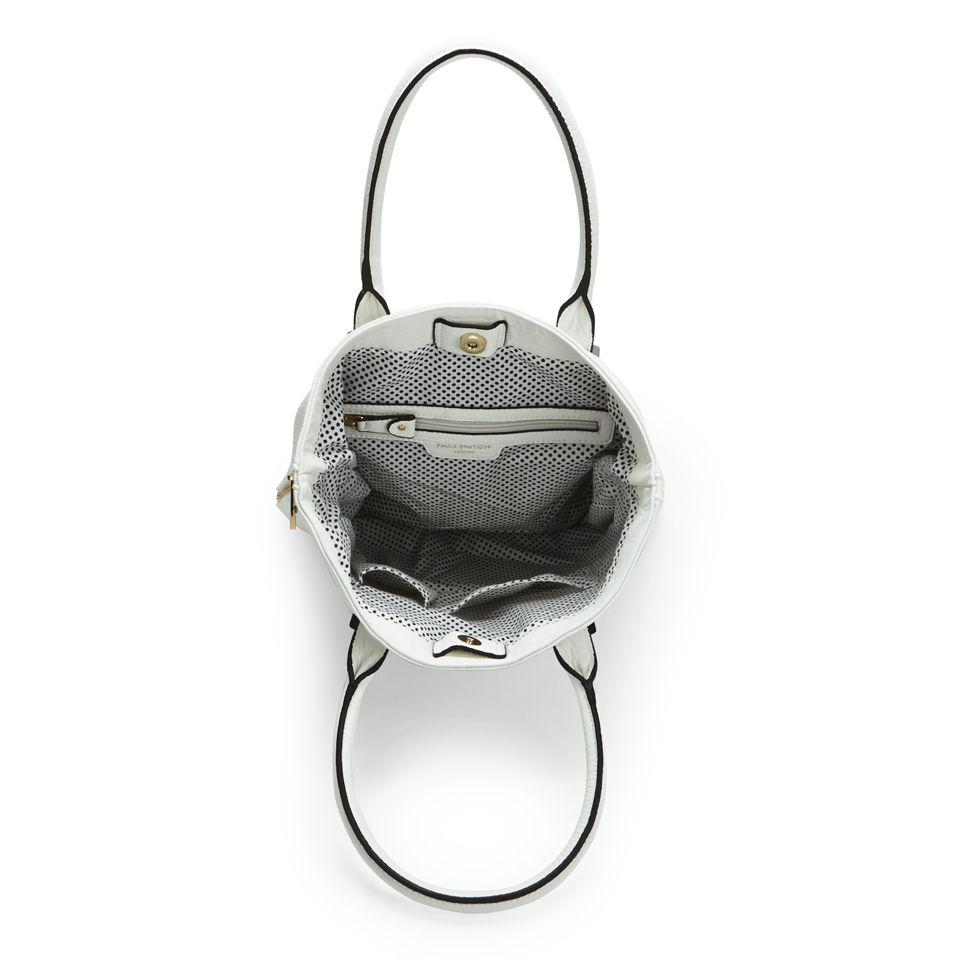 Paul's Boutique Stevie Classic Texture Zip Tote Bag - White