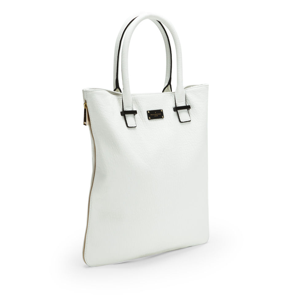 Paul's Boutique Stevie Classic Texture Zip Tote Bag - White