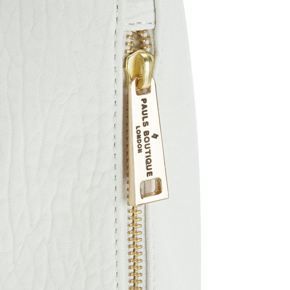 Paul's Boutique Stevie Classic Texture Zip Tote Bag - White