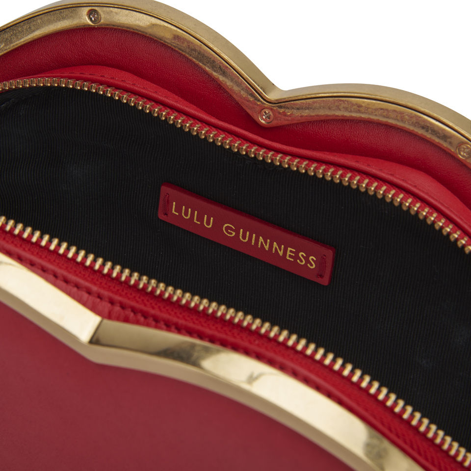Lulu Guinness Women's New Larger Lips Clutch Bag - Red