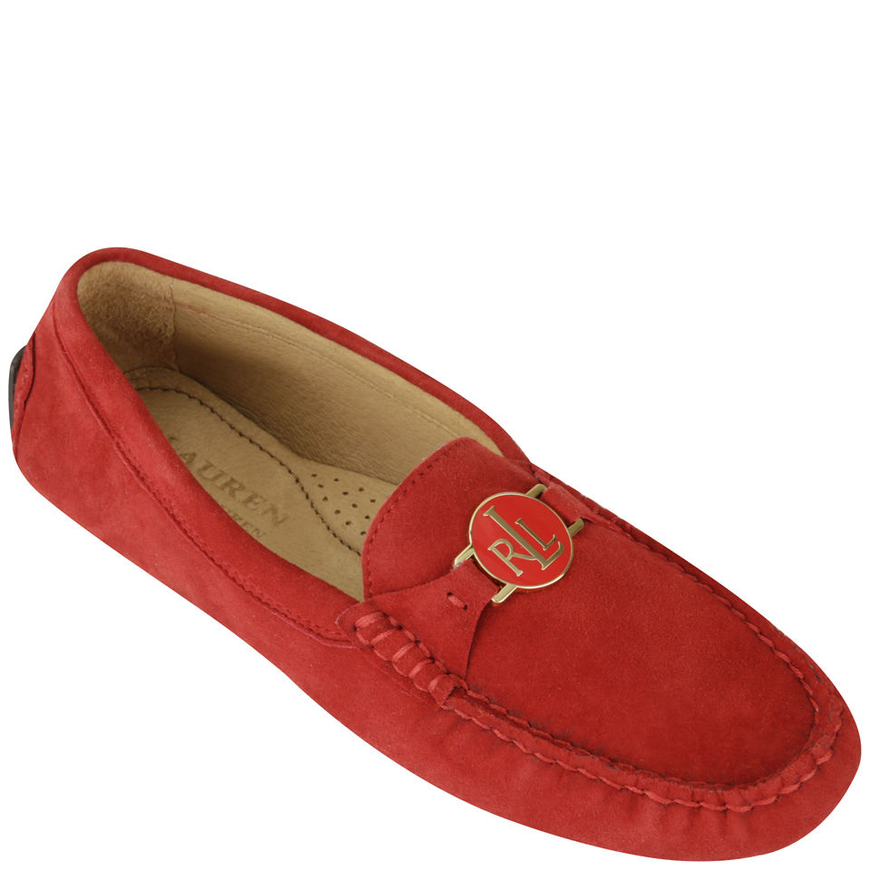 Lauren Ralph Lauren Women s Carley Suede Loafers Bright Red Allsole