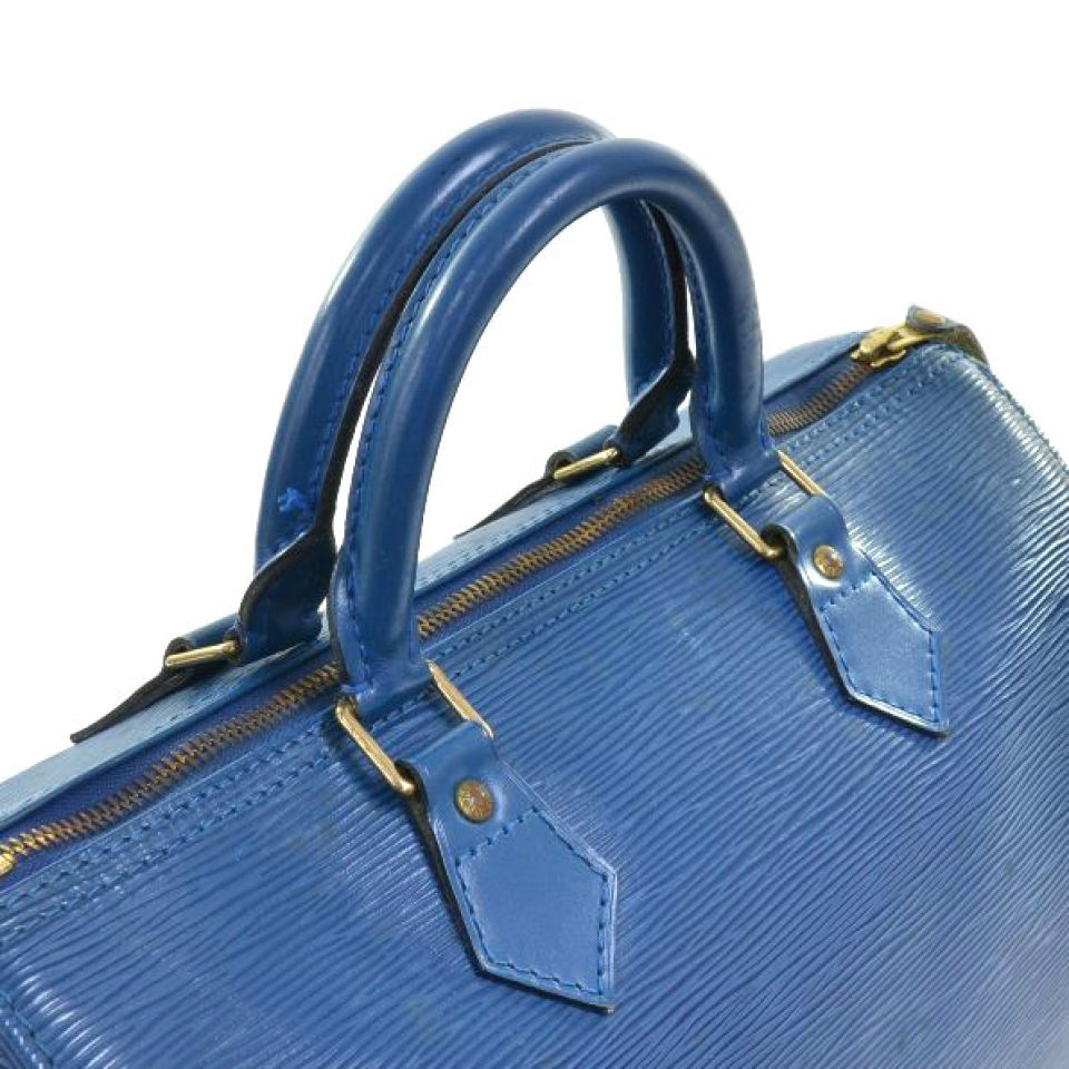 Louis Vuitton Vintage Blue Epi Leather Speedy 25 Bag