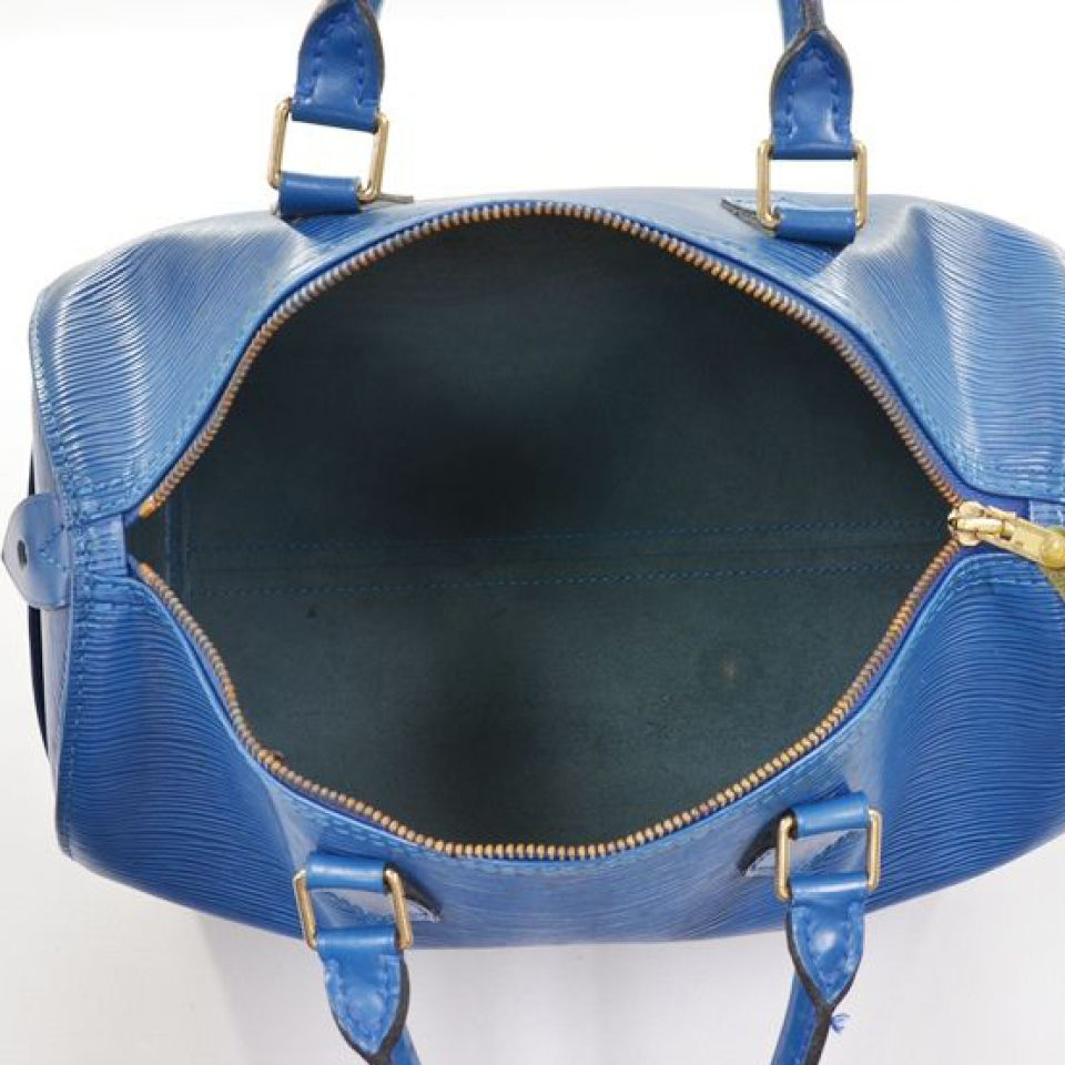 Louis Vuitton Vintage Blue Epi Leather Speedy 25 Bag