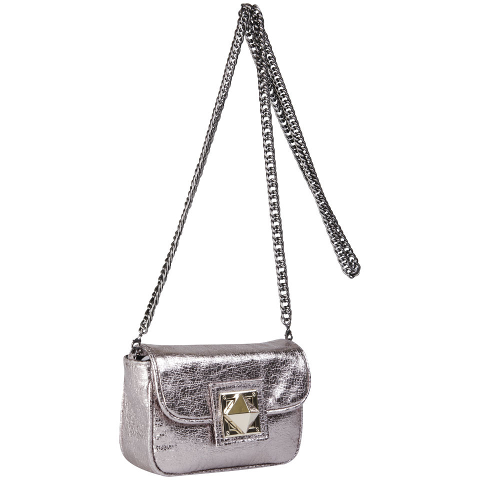 French Connection Piper Cross Body Bag - Silver