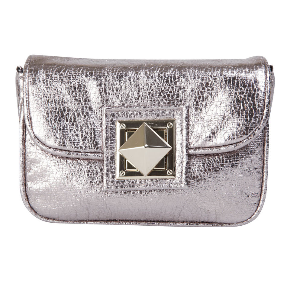 French Connection Piper Cross Body Bag - Silver