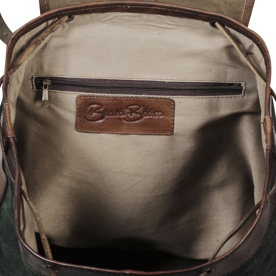 Beara Beara Mochata Leather Backpack - Dark Green