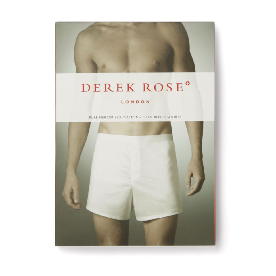 Derek Rose Men's Lewis 1 Boxer Shorts - White