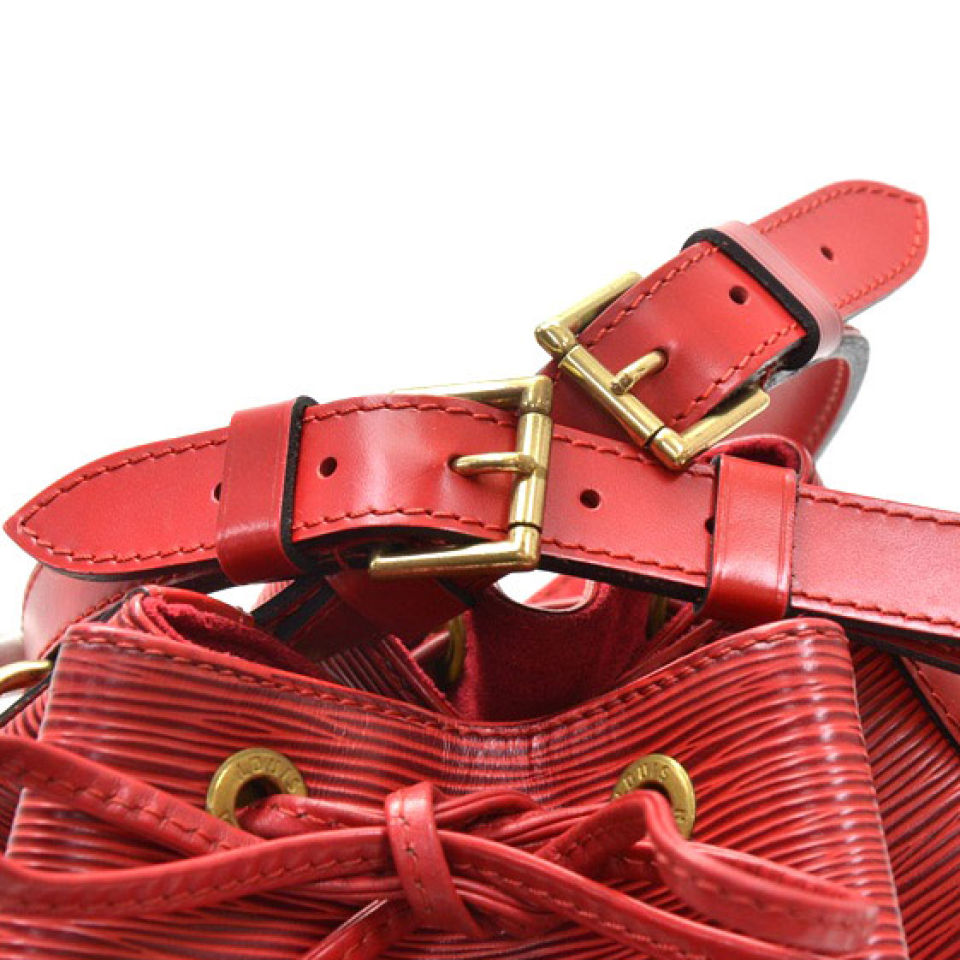 Louis Vuitton Vintage Red Epi Leather Noe Petit Red Shoulder Bag