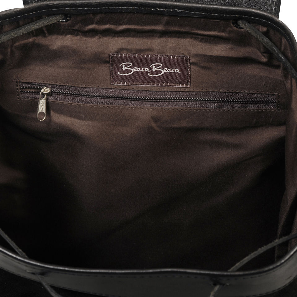 Beara Beara Mochata Leather Backpack - Black