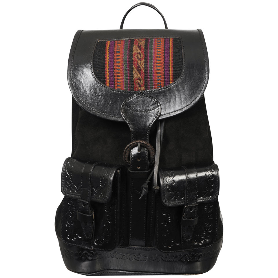 Beara Beara Mochata Leather Backpack - Black