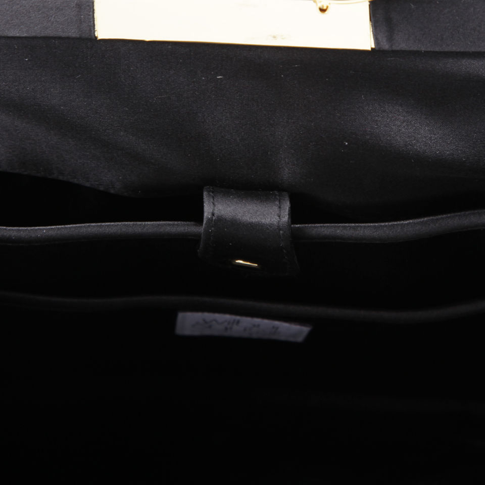Wilbur & Gussie Exclusive to Harper's Bazaar Magnus Clutch - Black/Gold