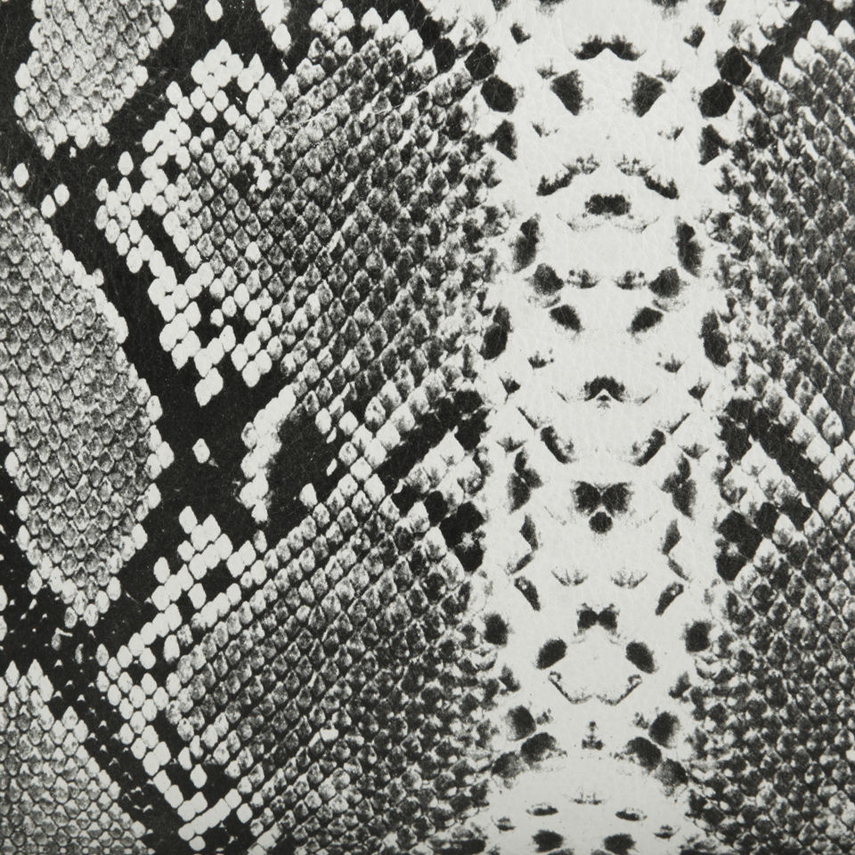 Markberg Women's Liva Leather Snake Clutch - Black/White Snake