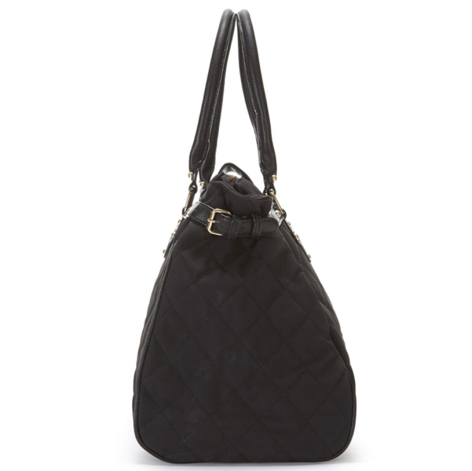 Paul's Boutique Women's Twister Quilted Tote Bag - Black