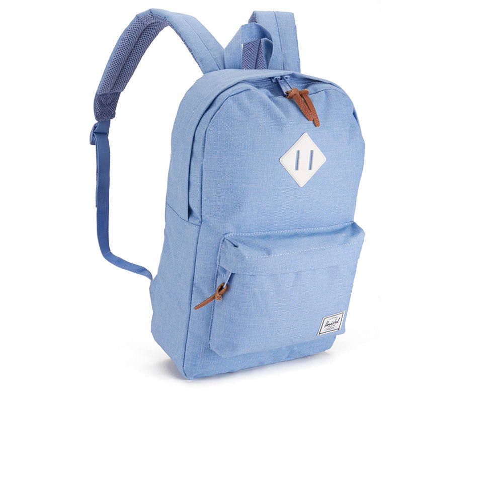 Herschel Supply Co. Women's Heritage Mid Volume Backpack - Chambray Crosshatch/White Rubber