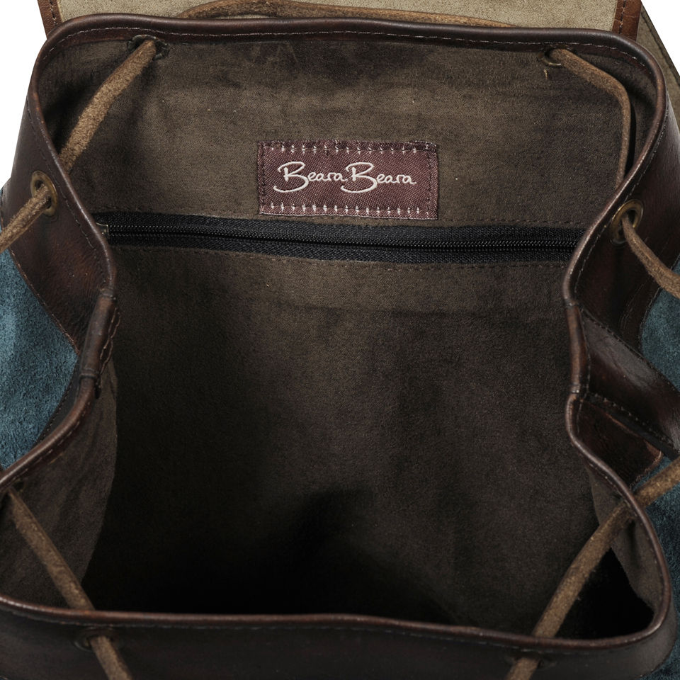 Beara Beara Mochata Leather Backpack - Aqua Green