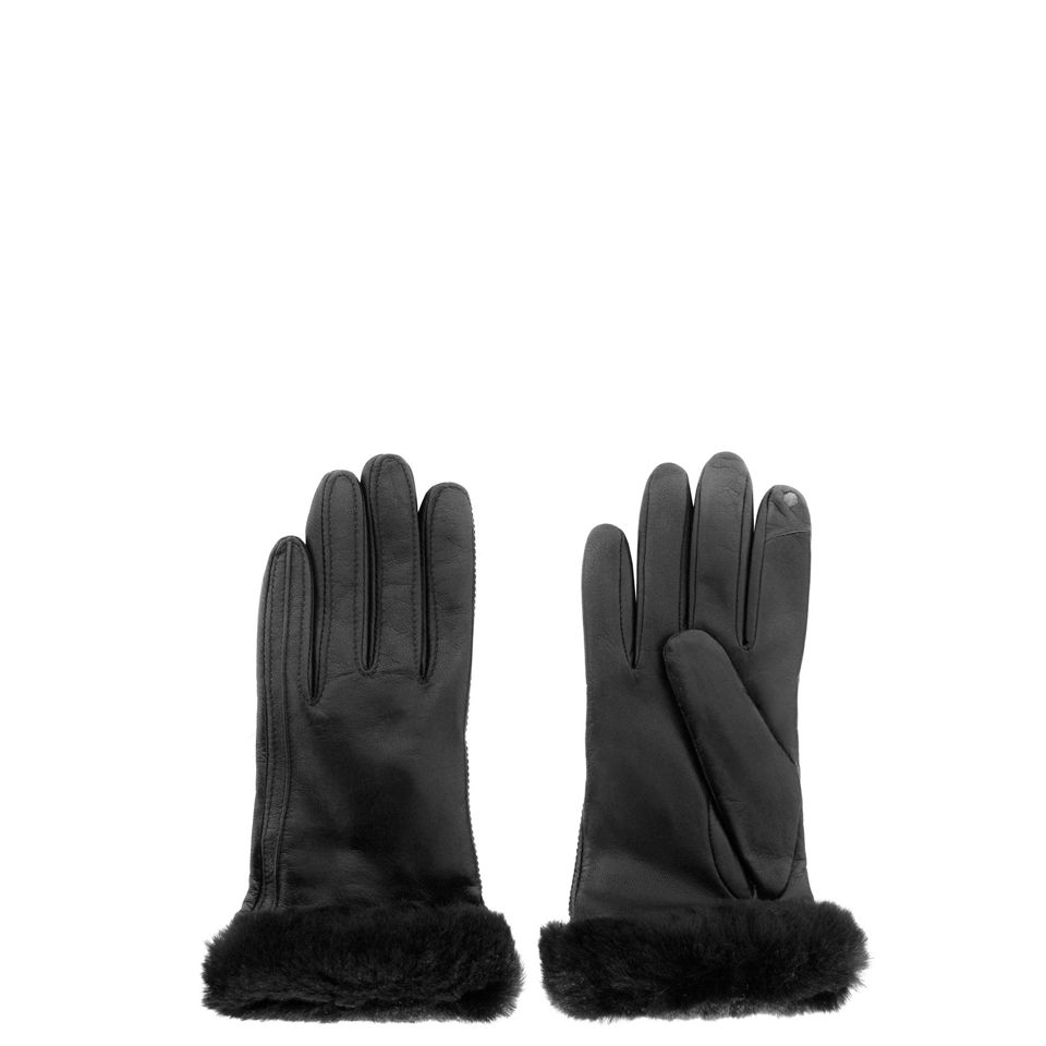 UGG Women's Classic Leather Smart Gloves - Black