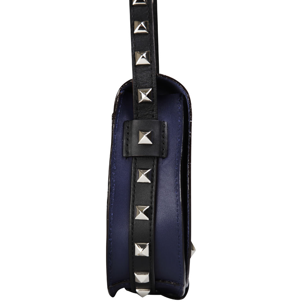 Rebecca Minkoff Leather Skylar Mini Bag - Sapphire