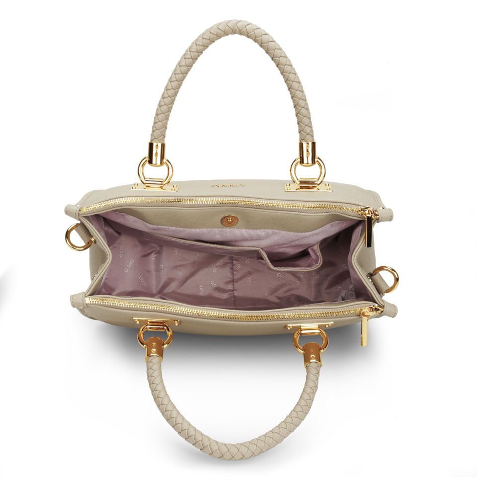 Liu Jo Anna Medium Plait Strap Tote Bag - Champagne