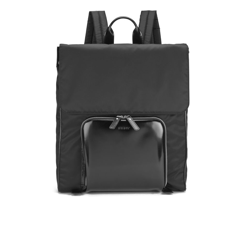 DKNY Patent Leather Backpack - Black