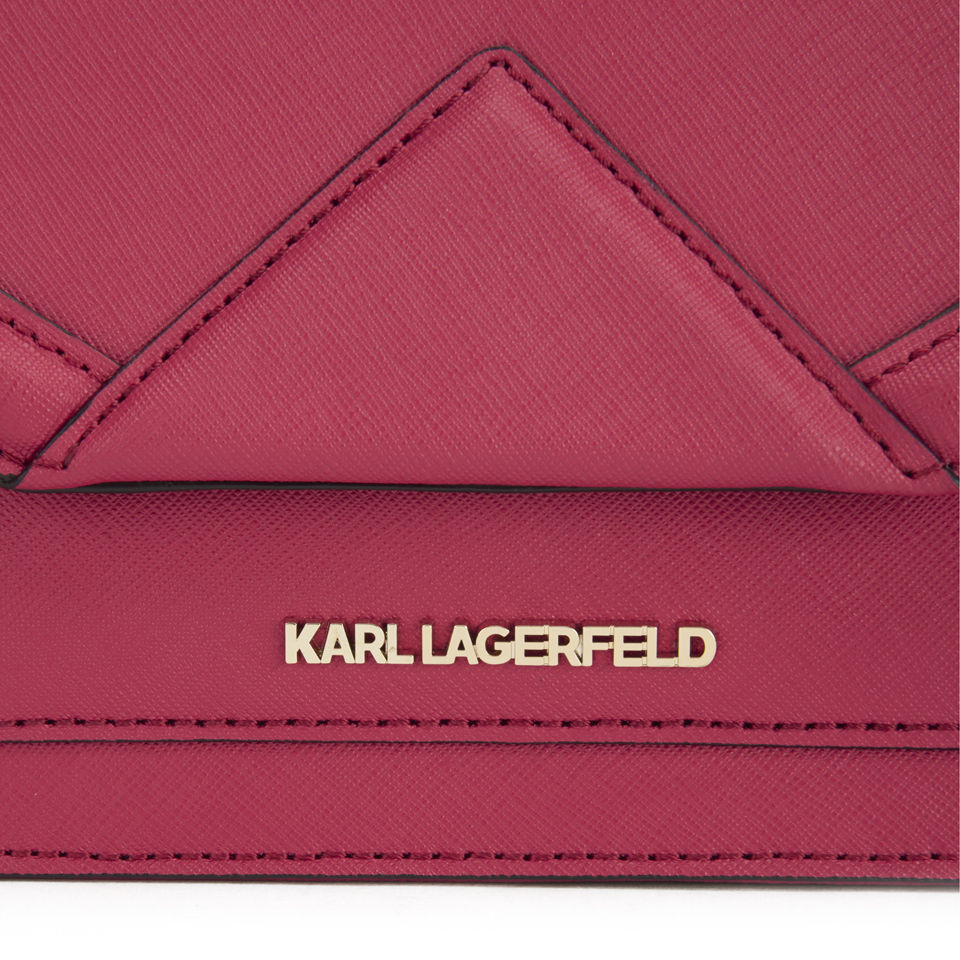 Karl Lagerfeld K/Klassik Shoulder Bag - Raspberry