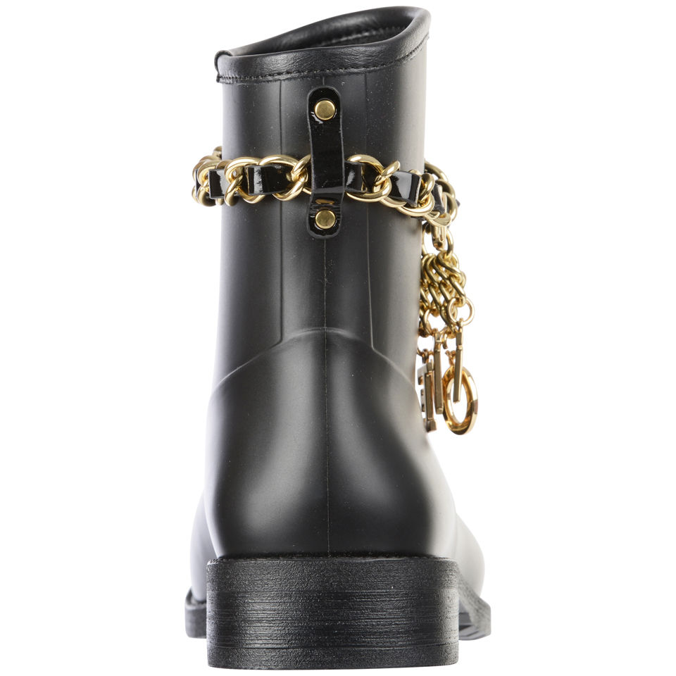 VIP【関税送料無料】希少 MOSCHINO BLACK RUBBER GUMMY BOOTS Moschino 'gummy' Ankle Boots | eBay