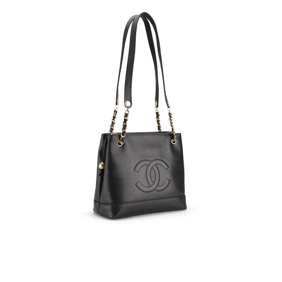 Chanel vintage black caviar tote bag online