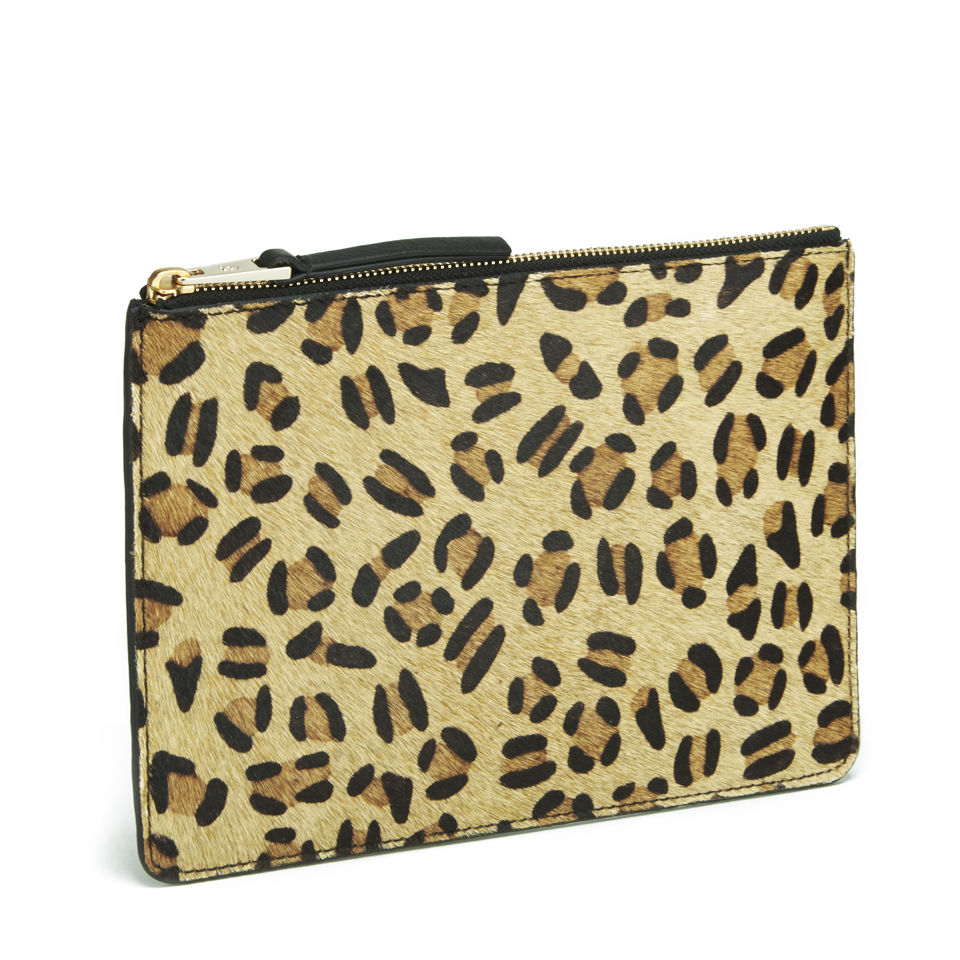 French Connection Char Leopard Clutch Bag - Leopard