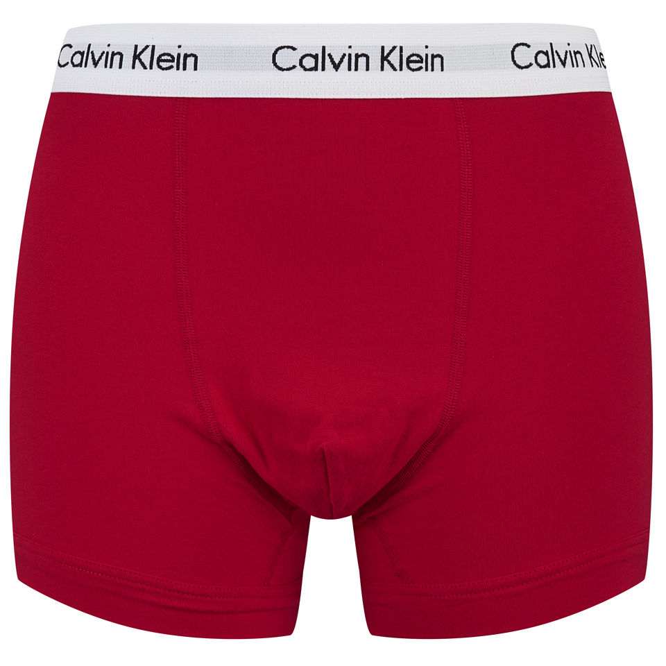 Calvin Klein Men's Trunks - Red/White/Navy Multi