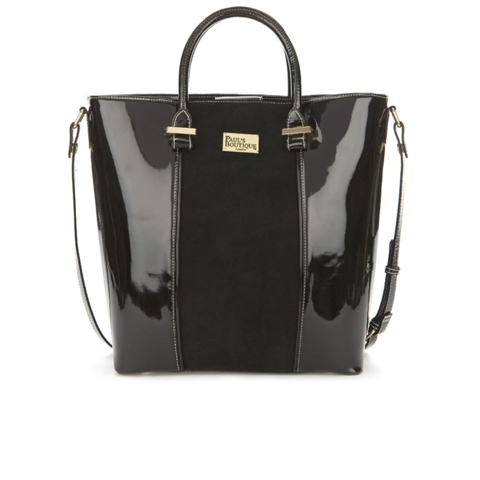 Paul's Boutique Women's Natasha Half Suede Tote Bag - Black