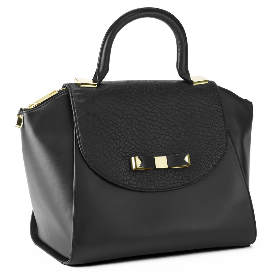 Ted Baker Women's Bow Leather Medium Tote Bag - Black