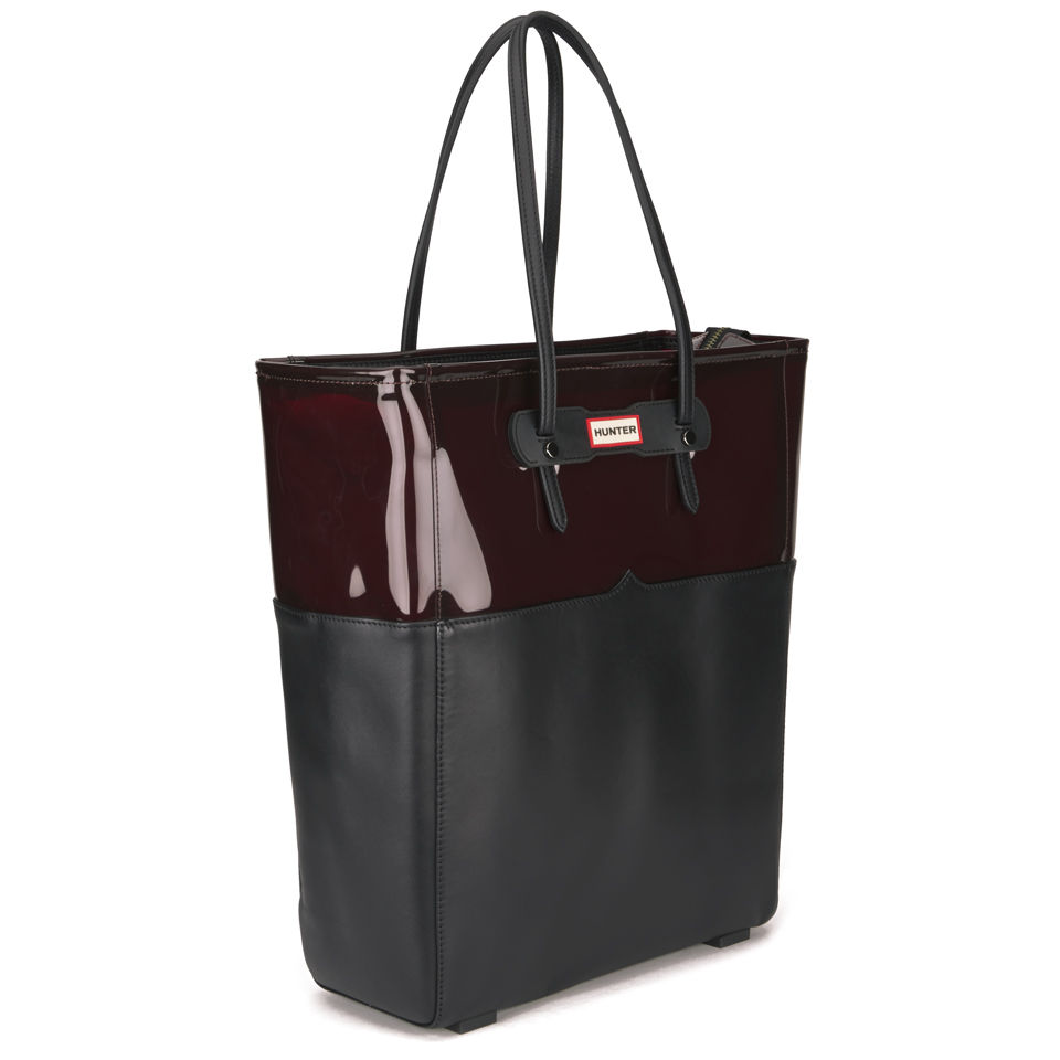 Hunter Women's Original Clear Shopper Bag - Burgundy