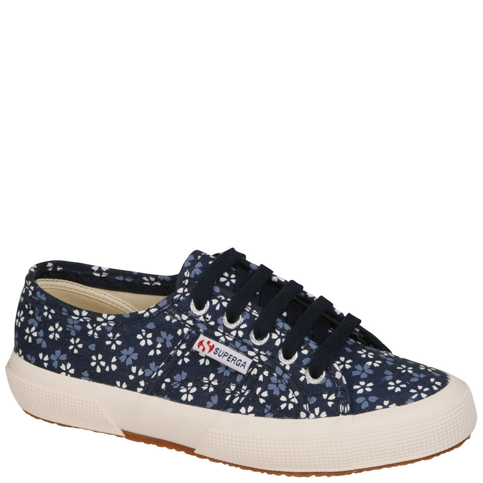 Superga Women s 2750 Spotted Fabric Trainers Floral Coggles