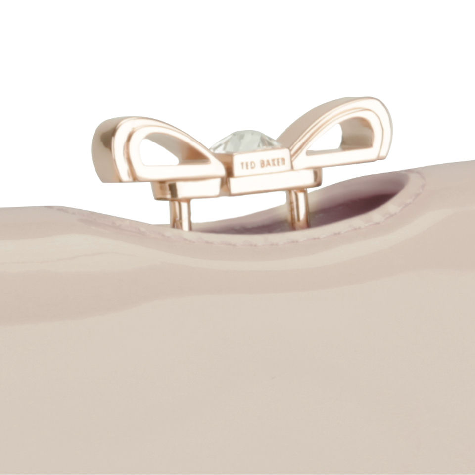 Ted Baker Lindar Crystal Bow Bobble Leather Purse - Nude Pink
