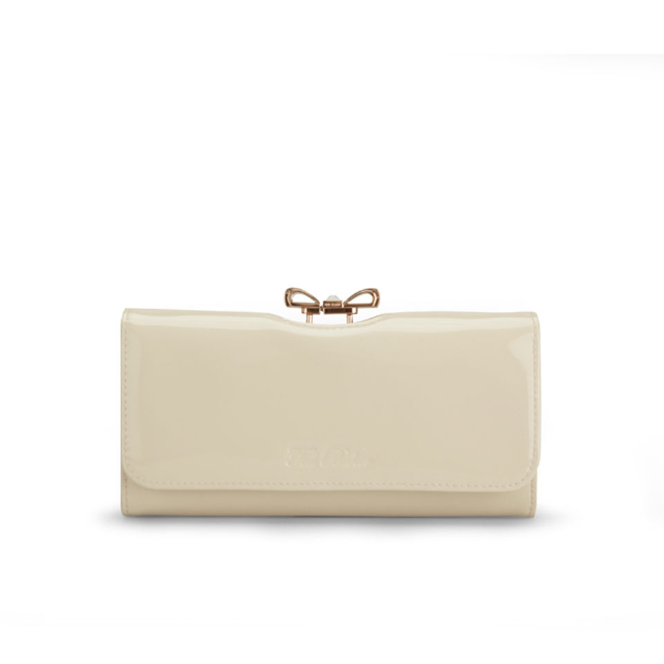 Ted Baker Lindar Crystal Bow Bobble Leather Purse - Nude Pink