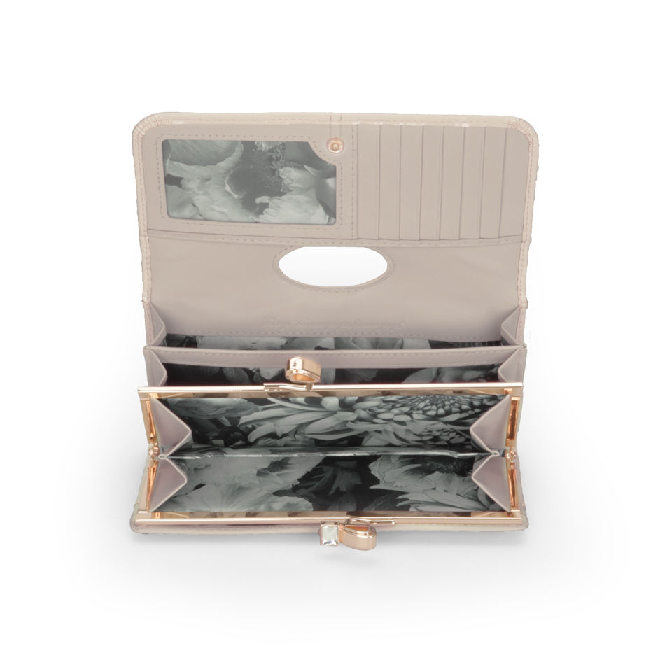 Ted Baker Lindar Crystal Bow Bobble Leather Purse - Nude Pink