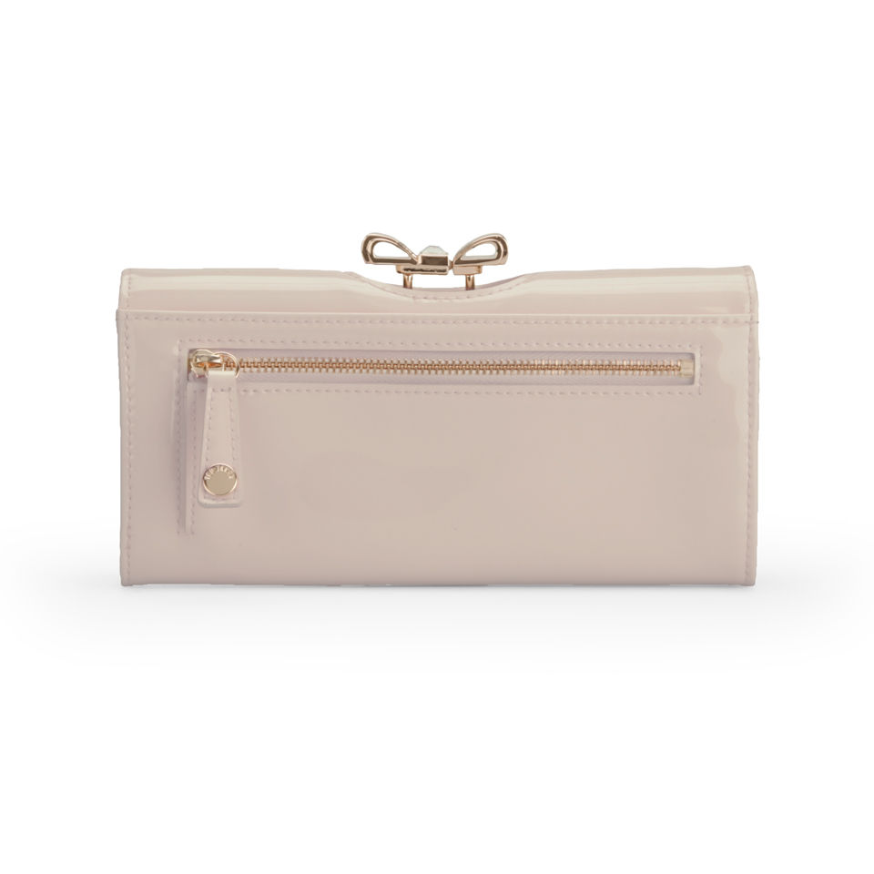 Ted Baker Lindar Crystal Bow Bobble Leather Purse - Nude Pink