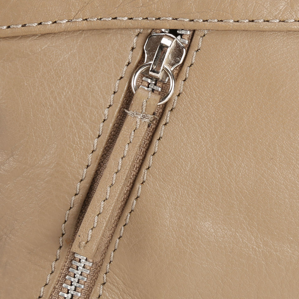 Markberg Women's Lena Double Zip Leather Crossbody Bag - Latte