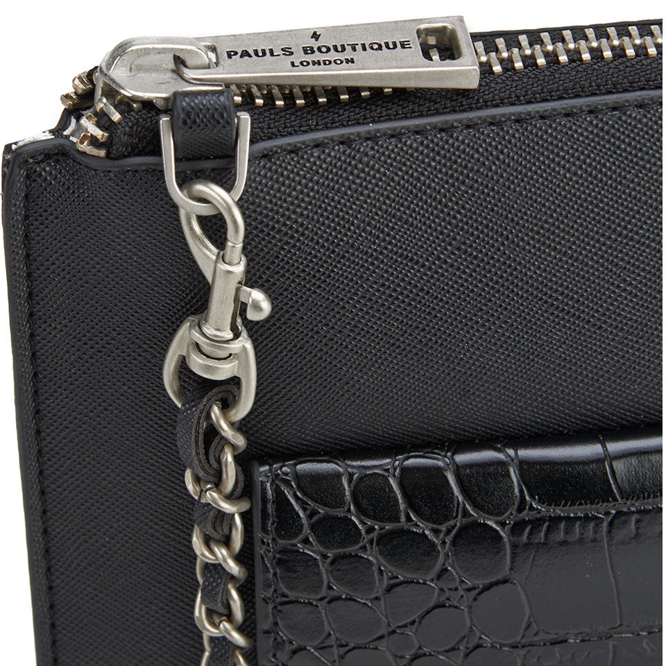 Paul's Boutique Lilly Snake Colour Block Cross Body Bag - Black