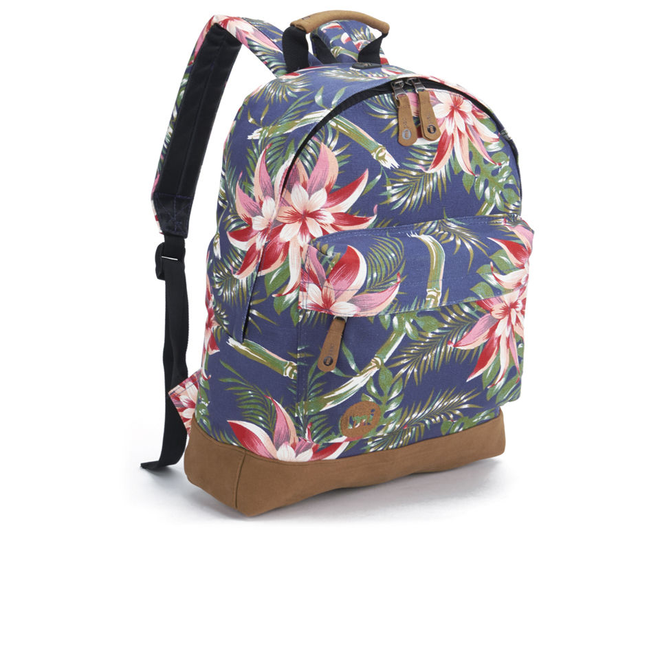 Mi-Pac Premium Palm Floral Backpack - Navy
