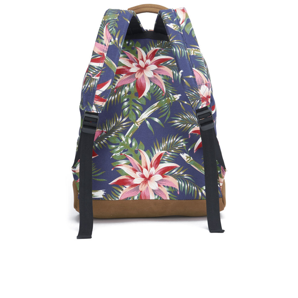 Mi-Pac Premium Palm Floral Backpack - Navy