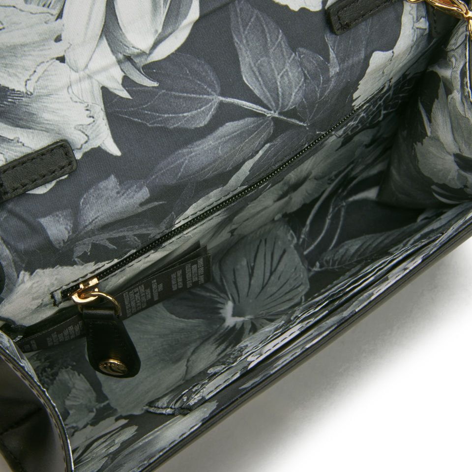 Ted Baker Women's Evana Leather Cross Body Crystal Bow Clutch - Black