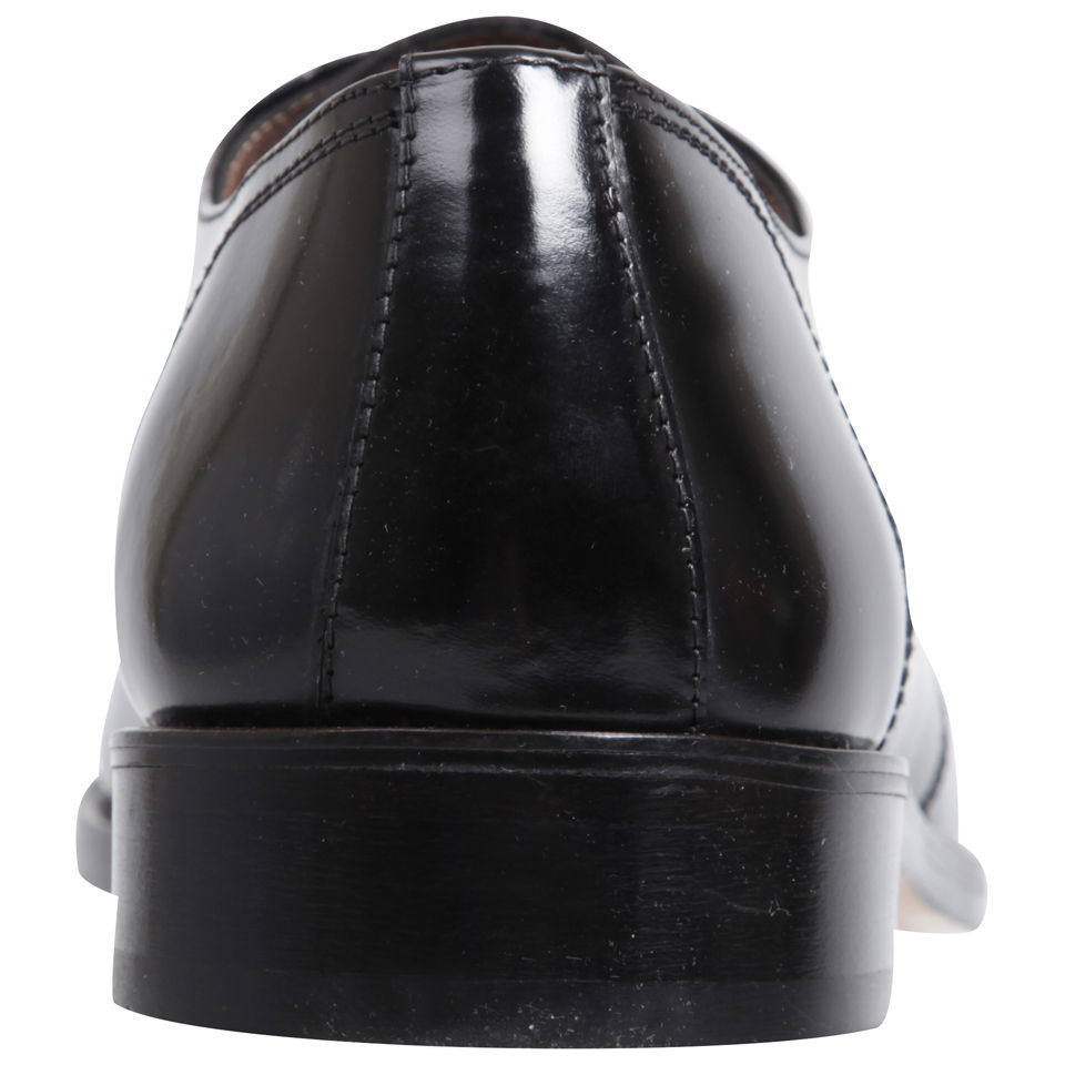 Oliver Spencer Men's Leather Officer Shoes - Black | FREE UK Delivery ...