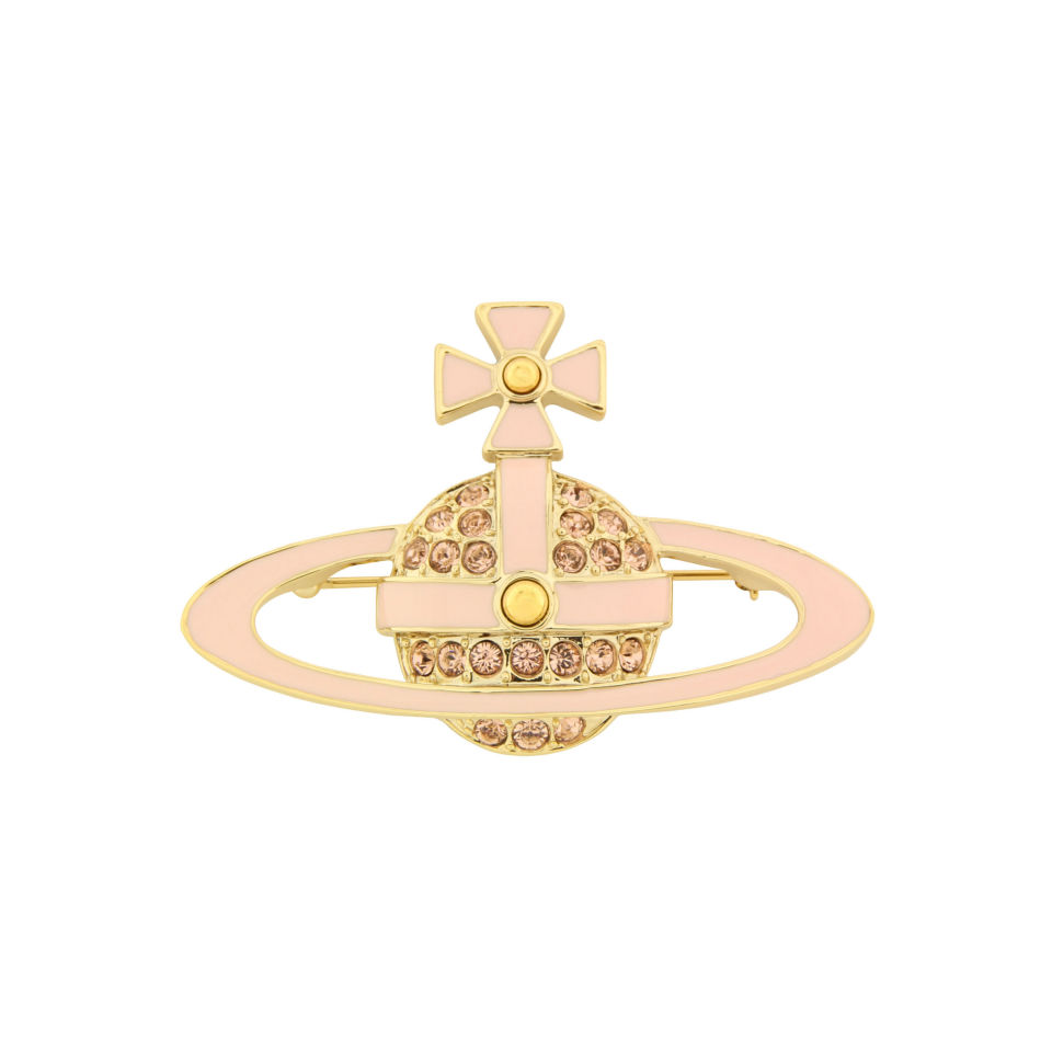 Vivienne Westwood - Jewellery Neil Bas Relief Imitation Gold Brooch