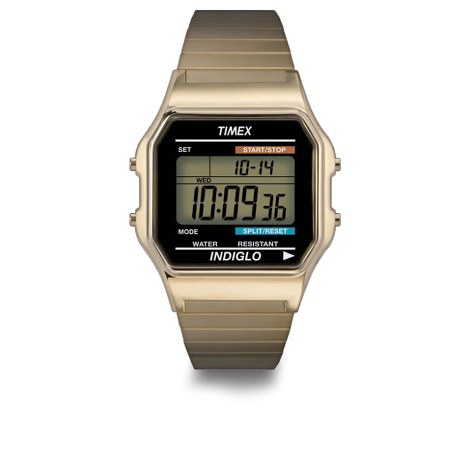 Timex Digital Bracelet Watch - Gold