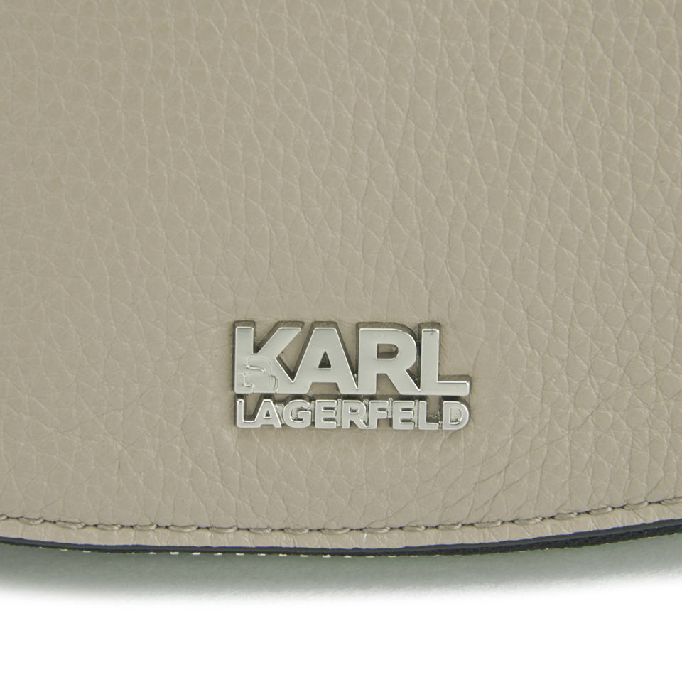 Karl Lagerfeld K/Grainy Cross Body Bag - Taupe