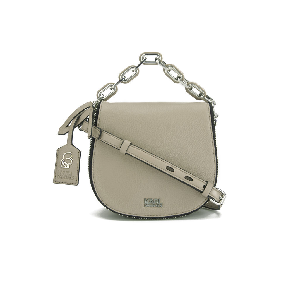 Karl Lagerfeld K/Grainy Cross Body Bag - Taupe