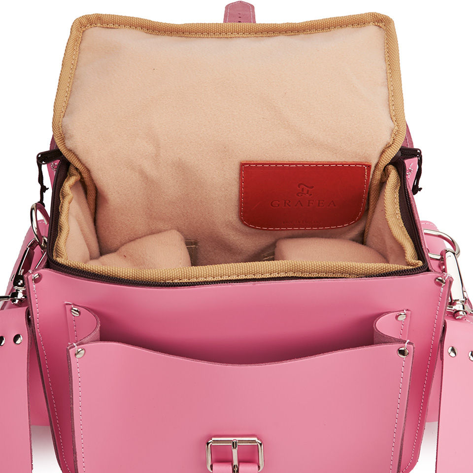 Grafea Leather Camera Bag  - Pink
